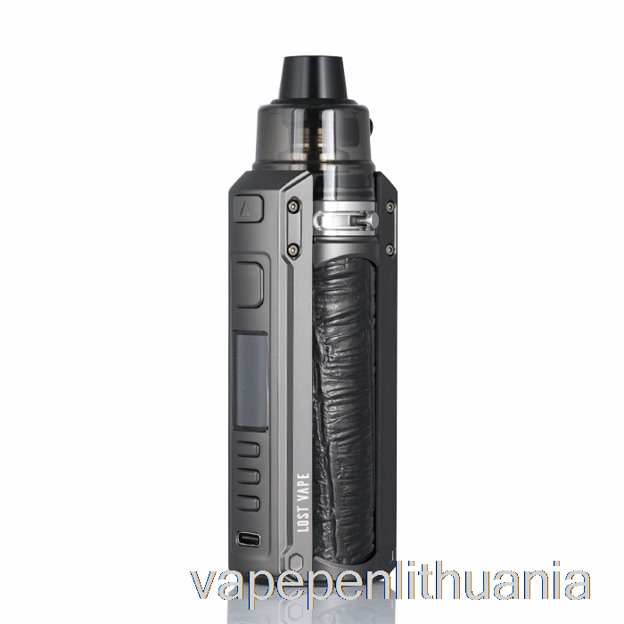 Pamestas Vape Ursa Quest 100w Pod Mod Rinkinys Gunmetal / Reljefinė Oda Vape Skystis